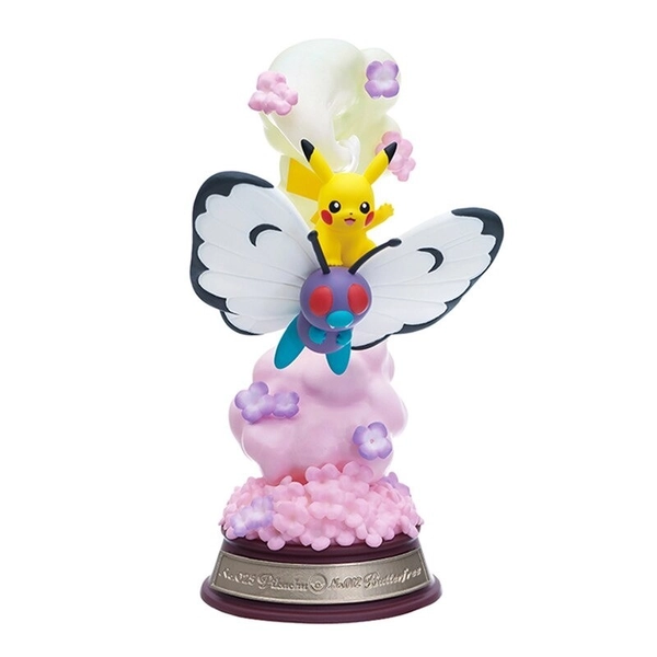 Figurine Pokémon : Papilusion et Pikachu