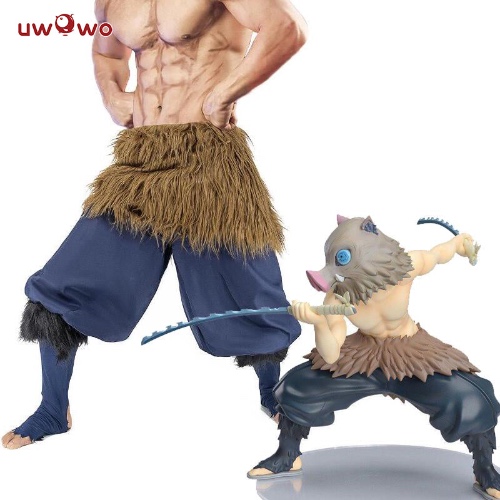 【In Stock】Uwowo Demon Slayer: Kimetsu no Yaiba Hashibira Inosuke Cosplay Costume Demon Slaying Men Costume | S