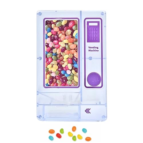 YumiHoe Desktop Candy Dispenser - Mini Candy Vending Machine, Manual Dispenser for Office and Home, Gift Idea for Girls, Friends, and Girlfriends - Perfect for Party & Birthday Presents（Purple） - Purple