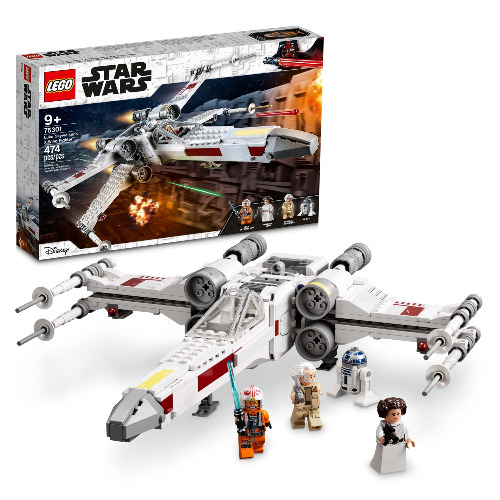 LEGO Star Wars Luke Skywalker’s X-Wing Fighter 75301 Awesome Toy Building Kit for Kids, New 2021 (474 Pieces)