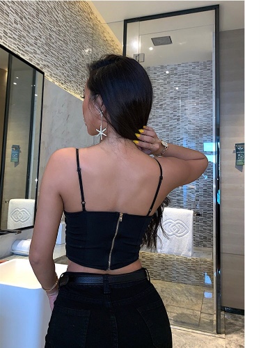 Dawn' Black Alt Goth Lace Top - Black / M