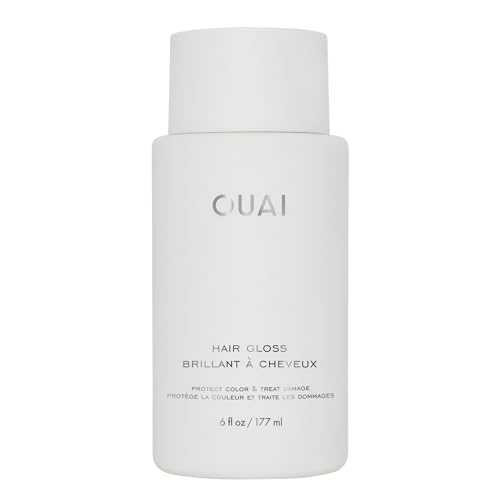 OUAI Hair Gloss - In-Shower Shiny Hair Treatment with Frizz Control - Heat Protectant Hair Glaze Infused with Hyaluronic Acid, Rice Water + Panthenol - Paraben, Phthalate & Sulfate Free (6 Oz)