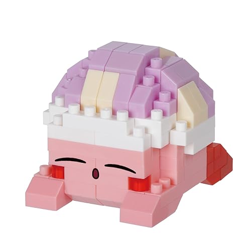 nanoblock - Kirby - Sleeping Kirby, Character Collection Series Building Kit - Sleeping Kirby