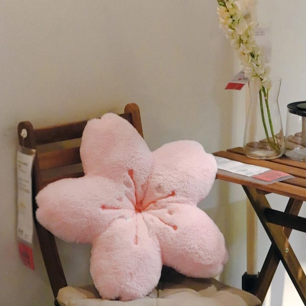 Sakura Blossom Plush Pillow: Adorable Home Decor - Pink / 45*45*10cm