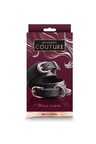 Bondage Couture - Ankle Cuffs - Black
