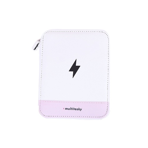 Travel Cord Organizer Pouch - Cream White