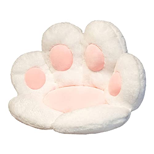 YYIJ Cute Seat Cushion Lazy Back Cozy Cat Paw Shaped Sofa Office Chair Cushion - 70*60*10cm - White - 1