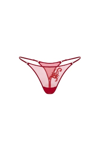Scorpio Red Thong - EU S / US 4 / Red