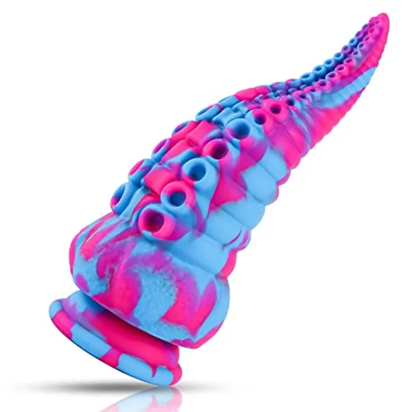 Monster Dildo Tentacle Adult Toy: Big Thick Dildos with Suction Cup for Women, Huge Fantasy Dildo with Octopus-Shape, 8.7” Silicone Giant Dildo