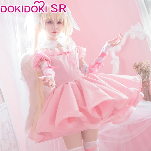 【In Stock】DokiDoki-SR Cosplay Anime Shugo Chara Tsukiyomi Utau Angel Cosplay Costume Women | L