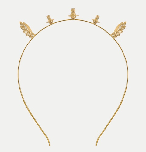 Cassendra Alice Band in GOLD-CRYSTAL-Crystal | Vivienne Westwood®