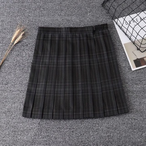 'No Turning Back' Black Grunge Plaid Skirt - Skirt / M
