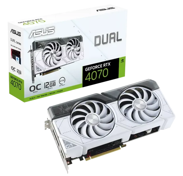 ASUS Dual GeForce RTX 4070 OC 12G White Edition
