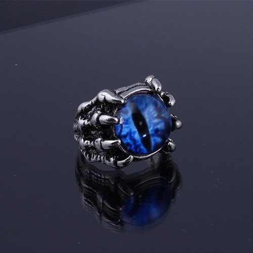 'Soulbound' Claw Ring - Resizable/Blue