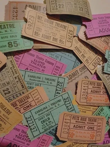 movie tickets  🎞️