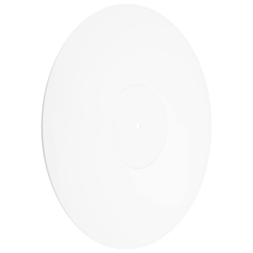 Mifrsnu Turntable Acrylic Slipmat for Vinyl LP Record Players - 2.5mm Thick Provides Tighter Bass - 12Inch Platter Mat (White)