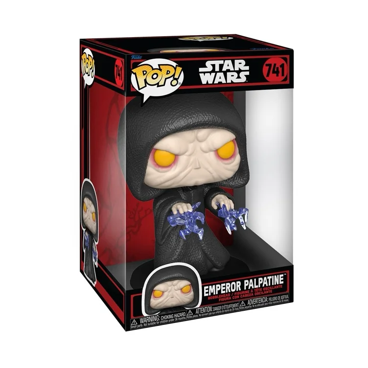 Star Wars Dark Side Emperor Palpatine Jumbo Pop! Vinyl Figure #741