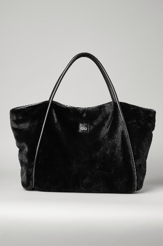 Faux Fur Tote Bag - Black | Black / One Size