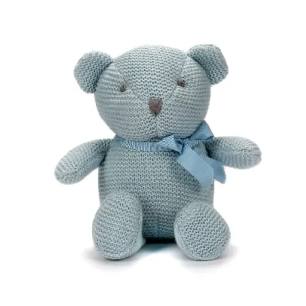 FLUFFYFUN Plush Baby Teddy Bear Stuffed Animal Toy (Blue)