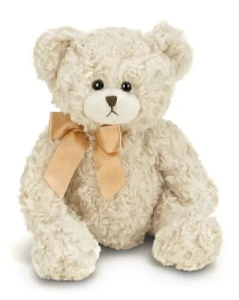 Bearington Baby Huggles Creamy White Plush Stuffed Animal Teddy Bear, 10 inches