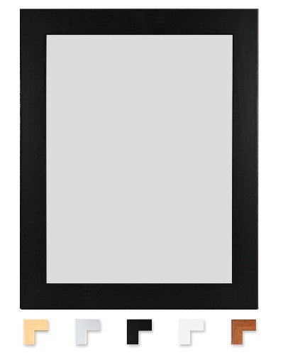A1 A2 A3 A4 A5 A6 Modern Style MDF Poster/Picture/Photo Frames in Black, White, Silver, Oak & Walnut (BLACK, A6 (14.8 x 10.5 cm))