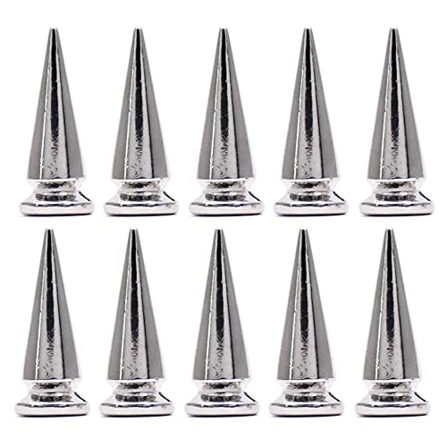 40 Pcs Large Metal Big Tree Spikes Copper Bullet Rivet Metal Studs Punk Rivets for DIY Leather Craft Bag, Shoe, Leather Clothes