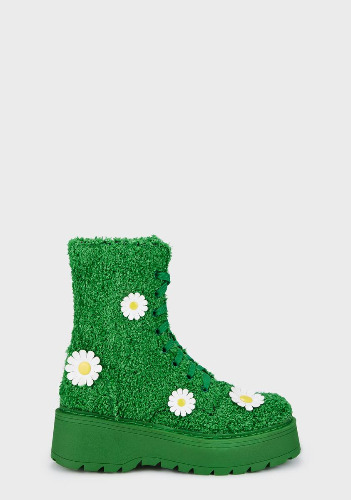 It's Always Greener Combat Boots | US 8