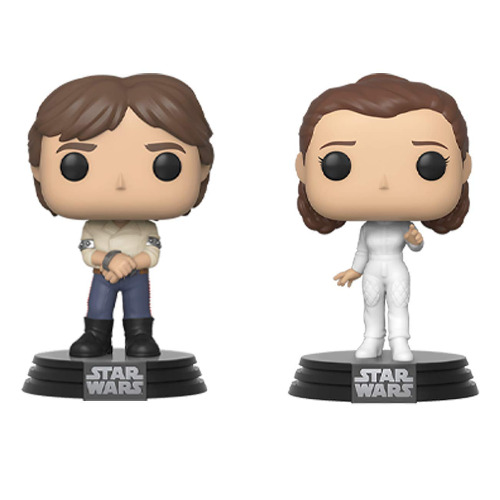 Funko 46770 POP Vinyl Wars-2PK Star Wars 2PK Han & Leia Collectible Toy, Multicolour