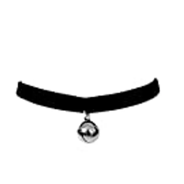 Ziper Cosplay Black Lolita Bell Choker Cat Gothic Collar