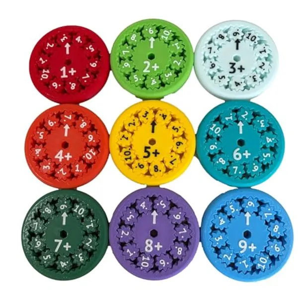 Math Fidget Spinners, Math Fact Fidget Spinners, Math Facts Fidget Spinners, This Is for All the Stimmers - Fidgeters Who Are Learning Math, Division and Multiplication on One Fidget(Add or subtract 9