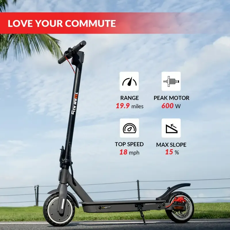 600w   electric scooter adults 20miles max ranges 18mph - Temu