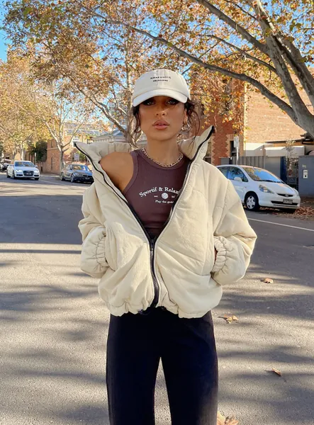 Polly Puffer Jacket Beige | AU 12 / Beige