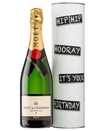 Moët & Chandon Champagne - Happy Birthday Cylinder