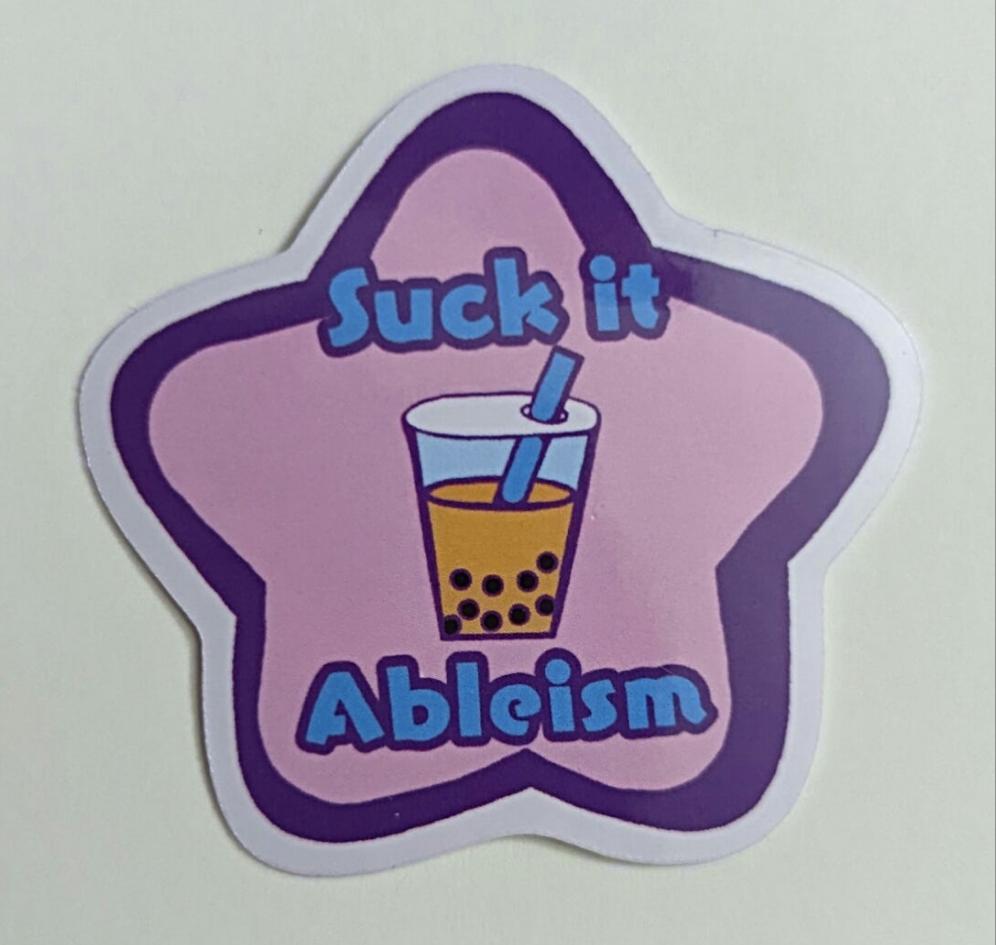 2" Suck It Ableism Sticker | Default Title