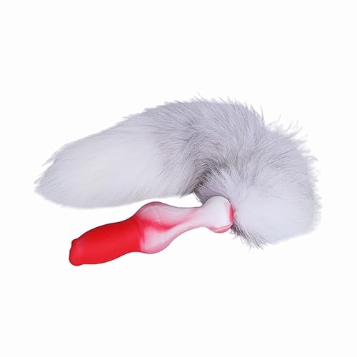 Fox tail knotted dildo