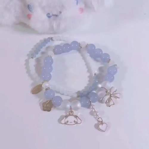 Kawaii Beaded Bracelets Inspired by Sanrio Characters - Cinnamoroll