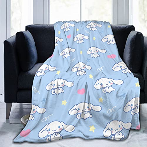 Anime Blanket Cartoon Throw Blanket for Couch Sofa Bed Living Room Gifts for Halloween Thanksgiving Christmas 50"X60" - Cinna-1