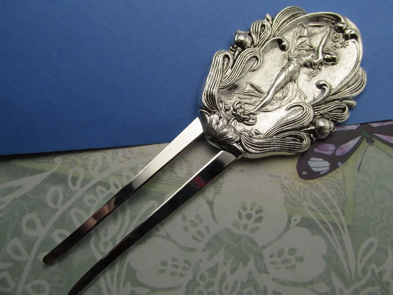 Peigne à cheveux Mucha Art nouveau, accessoires pour cheveux de dame exotique, ornements de cheveux de mariée, grand peigne à cheveux décoratif