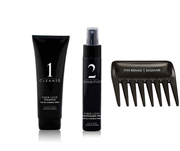 Fiber Love Synthetic Fiber Shampoo and Conditioning Spray plus Wide Tooth Comb (2.5 oz)