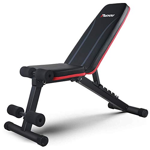 PASYOU Adjustable Weight Bench Full Body Workout Multi-Purpose Foldable Incline Decline Exercise Workout Bench for Home Gym - PA300