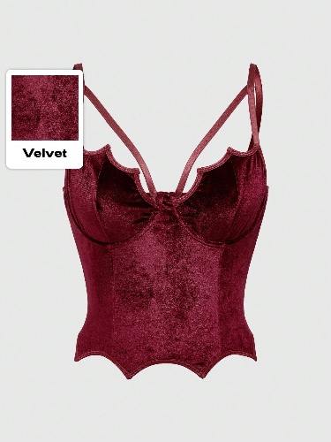 ROMWE Goth Sexy And Tempting PU Bat Strap Women Tank Top Graphic Tees Women Tops