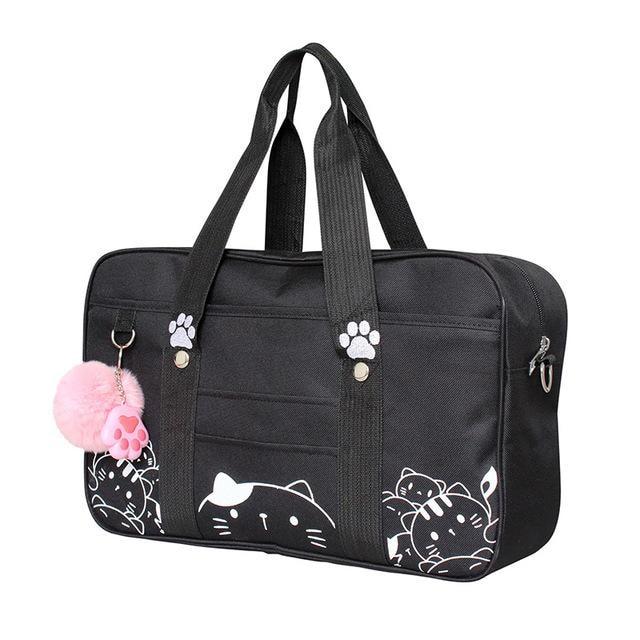 Kitten Duffle Bag - Black Cat