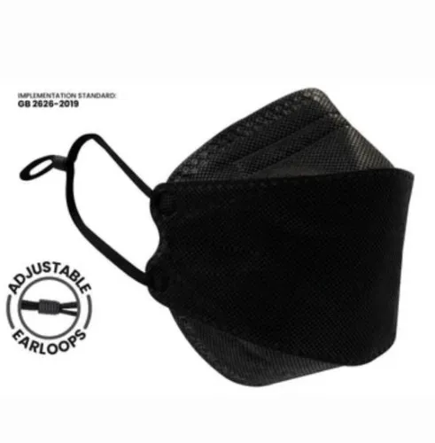 3D (KF94 Style) KN95 Mask With & Without Adjustable Ear Loops | 3D (KF94 Style) Adjustable / Regular / Black