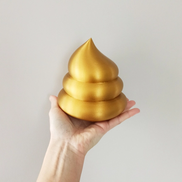 Hestus Gift King Size - 13 cm- Korok Seed - Golden Poop - Zelda Breath of the Wild - BOTW- 3D printing - Keychain Gift