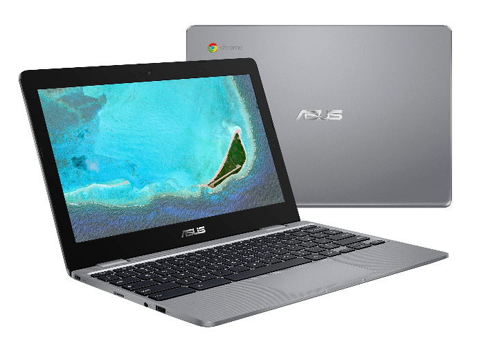 ASUS Chromebook C223 11.6" HD Chromebook Laptop, Intel Dual-Core Celeron N3350 Processor, 4GB RAM, 32GB eMMC, Grey, Chrome OS C223NA-MB01-CB