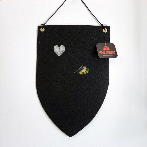 Enamel Pin Collection Display Banner - Shield