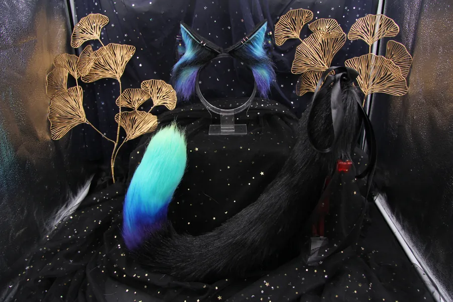 Fancy Cat Ears Set Galaxy Collections (Green)