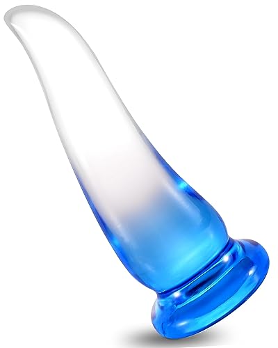 Difemstoy Anal Dildo Butt Plug, 17,5 Cm Tentacle Masturbación Anal De Próstata Juguetes Anales para Mujeres,Hombres - M - Blue-clear