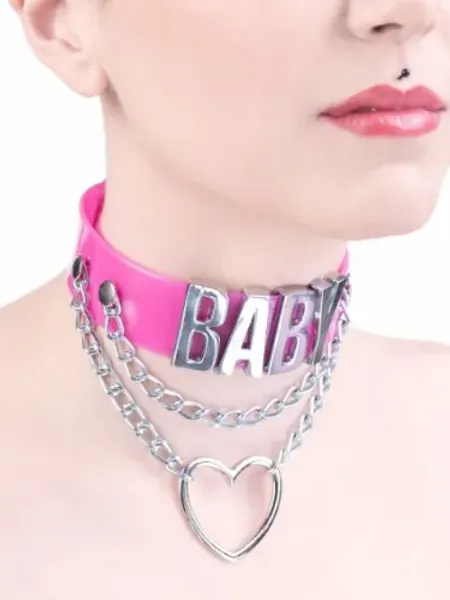 Pink baby collar 