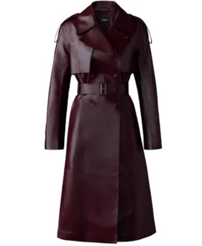 Drape me in this Leather raincoat!